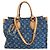 Onthego Louis Vuitton Monogram Denim Tote Bag Blau