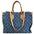 Onthego Louis Vuitton Monogram Denim Tote Bag Blau - Ansicht 2