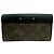Cartera bi-fold Louis Vuitton Pallas Flap Lock Monogram Castaño Negro Monograma - vista 2