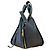 Borsa a mano/Borsa a tracolla Hammock Small Loewe Nero Blu navy - vista 3