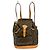 Sac à dos Louis Vuitton Vintage Montsouris Monogram Canvas MM Marron