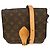 Borsa Louis Vuitton Cartouchiere Monogram Canvas MM Marrone