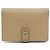 Saint Laurent Sac De Jour Souple Tarjetero de piel Beige