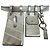 Fendi Silver Leather Fanny Pack Silvery - view 3