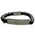 Pulseira de bracelete de elos curvos em prata SAINT LAURENT