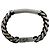 Pulseira de bracelete de elos curvos em prata SAINT LAURENT - vista 3