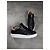 Sneaker Louis Vuitton Monogram in pelle nera Marrone Nero - vista 3