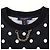 Vestido Louis Vuitton de bolinhas com detalhe de corrente Preto Branco - vista 4