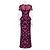 Autre Marque Marchesa Notte Florales Besticktes Peplum-Abendkleid Pink Bordeaux Lila - Ansicht 2