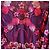 Autre Marque Marchesa Notte Florales Besticktes Peplum-Abendkleid Pink Bordeaux Lila - Ansicht 5