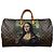 Borsa Louis Vuitton Keepall 60 Mona Lisa Custom Tapestry Marrone Multicolore