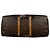 Borsa Louis Vuitton Keepall 60 Mona Lisa Custom Tapestry Marrone Multicolore - vista 3