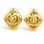 Orecchini a clip dorati Chanel D'oro