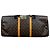 Louis Vuitton Keepall 60 Custom Vermeer Girl With a Pearl Earring Marrone Bianco Blu Multicolore - vista 3
