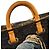 Louis Vuitton Keepall 60 Custom Vermeer Girl With a Pearl Earring Marrone Bianco Blu Multicolore - vista 9