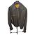 Gianni Versace schwarze Lederjacke mit Medusa-Futter