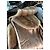 Autre Marque Reby Abrigo de Visón Marrón con Estola Castaño Beige Camello - vista 14