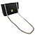 Borsa a tracolla in raso nero Chanel - vista 10