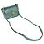 Borsa a tracolla in pelle verde Chanel - vista 10