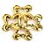 Spilla in metallo dorato Chanel D'oro