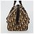 Borsa Christian Dior Trotter Canvas Marrone Argento Auth 181890V - vista 3