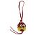 LOEWE Studio Ghibli Howl's Moving Castle Calcifer Charm in Pelle Auth 167365SM Rosso - vista 2