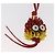 LOEWE Studio Ghibli Howl's Moving Castle Calcifer Charm in Pelle Auth 167365SM Rosso - vista 3