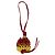 LOEWE Studio Ghibli Howl's Moving Castle Calcifer Charm in Pelle Auth 167365SM Rosso - vista 5