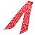 Hermès HERMES Twilly Dot Seidentuch Rot Authentisch am11688M