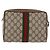 GUCCI GG Supreme Web Sherry Line Clutch Bag aus PVC Beige Red 89 01 012 Auth BA13074 Rot - Ansicht 2