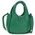 Borsa PRADA in Pelle 2way Verde Argento Auth 181442SM