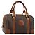 Céline Borsa Boston CELINE Macadam Canvas PVC Pelle Marrone Oro Auth BA13029 D'oro