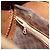 Céline Borsa Boston CELINE Macadam Canvas PVC Pelle Marrone Oro Auth BA13029 D'oro - vista 22