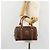 Céline Borsa Boston CELINE Macadam Canvas PVC Pelle Marrone Oro Auth BA13029 D'oro - vista 24