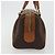 Céline Borsa Boston CELINE Macadam Canvas PVC Pelle Marrone Oro Auth BA13029 D'oro - vista 4