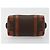 Céline Borsa Boston CELINE Macadam Canvas PVC Pelle Marrone Oro Auth BA13029 D'oro - vista 5