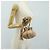 Borsa a mano CHANEL Chain Purse in pelle di agnello beige argento CC Auth bs35366V - vista 23