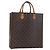 LOUIS VUITTON Monogram Sac Plat Hand Bag M51140 LV Auth BA13167 Monograma