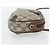 Borsa GUCCI GG Supreme Web Sherry Line in PVC Beige Oro 156 02 066 Auth 182402 D'oro - vista 4