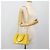 Borsa PRADA Galleria in pelle vernice 2way Yellow Gold Auth 181712 D'oro Giallo - vista 29