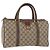 Sac à main GUCCI GG Supreme Web Sherry Line PVC Beige Or 40 02 007 Auth 180185 Doré