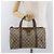 Sac à main GUCCI GG Supreme Web Sherry Line PVC Beige Or 40 02 007 Auth 180185 Doré - vue 23