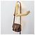 Céline Borsa a Spalla CELINE Macadam Canvas PVC Pelle Marrone Oro Auth 181854 D'oro - vista 25