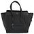 Céline CELINE Luggage Micro Shopper Handtasche aus Leder Schwarz Silber Authentisch 181819SAM - Ansicht 13