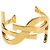 Bracciale SAINT LAURENT Cassandra metallo Gold Auth yk20367M D'oro - vista 2