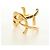 Bracciale SAINT LAURENT Cassandra metallo Gold Auth yk20367M D'oro - vista 4