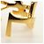 Bracciale SAINT LAURENT Cassandra metallo Gold Auth yk20367M D'oro - vista 9