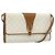 Bolsa de Ombro GUCCI GG Supreme PVC Branco Ouro 904 02 050 Auth 182377 Dourado