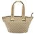 Borsa Tote GUCCI GG Canvas Sherry Line Beige Oro 131230 Auth 182529 D'oro - vista 2