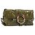 Bulgari Borsa a tracolla BVLGARI in pelle vernice Verde Oro Auth 181670A D'oro